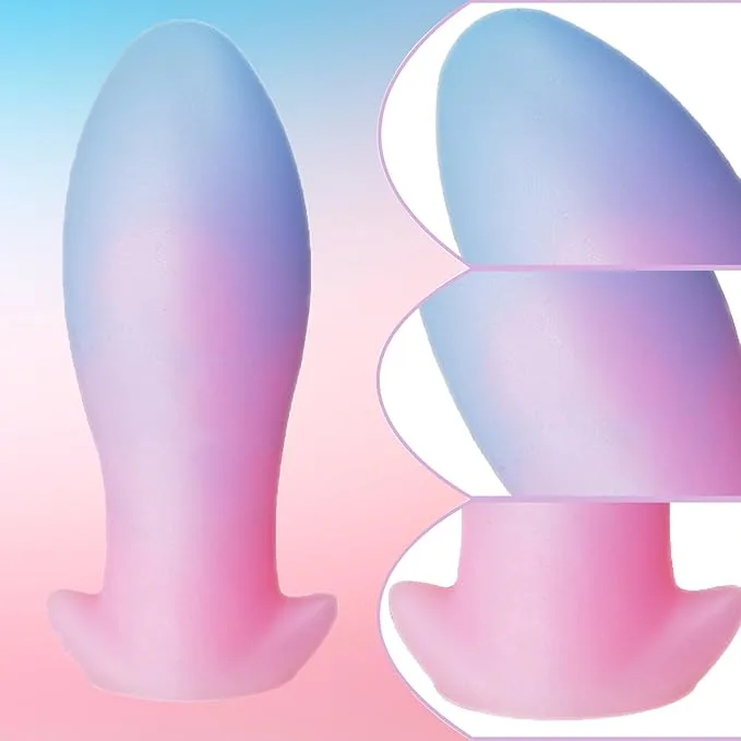 Phích cắm hậu môn dạ quang phát sáng cỡ lớn cho gay — Đầu bo tròn – Thân phình tự nhiên