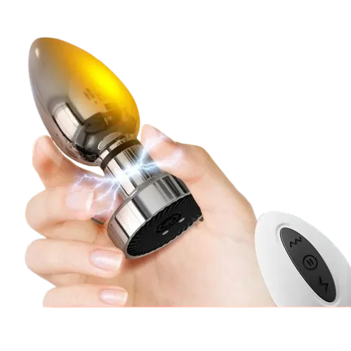 Phích cắm hậu môn inox Jiuuy rung sốc điện anal plug điều khiển remote từ xa
