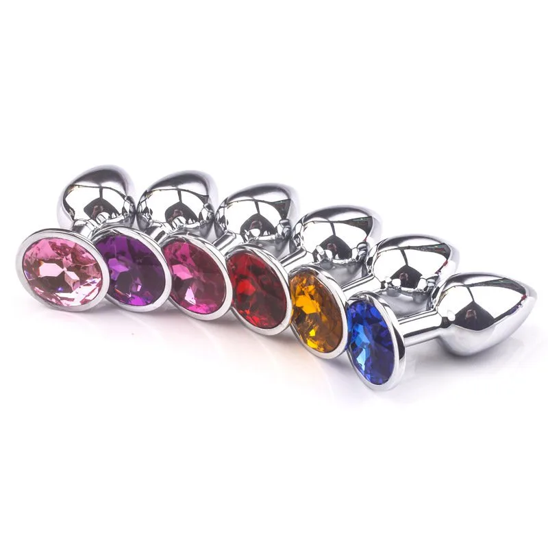 Phích inox cắm hậu môn bạc đính đá nhỏ 2.8cm đẹp hot — ảnh 4