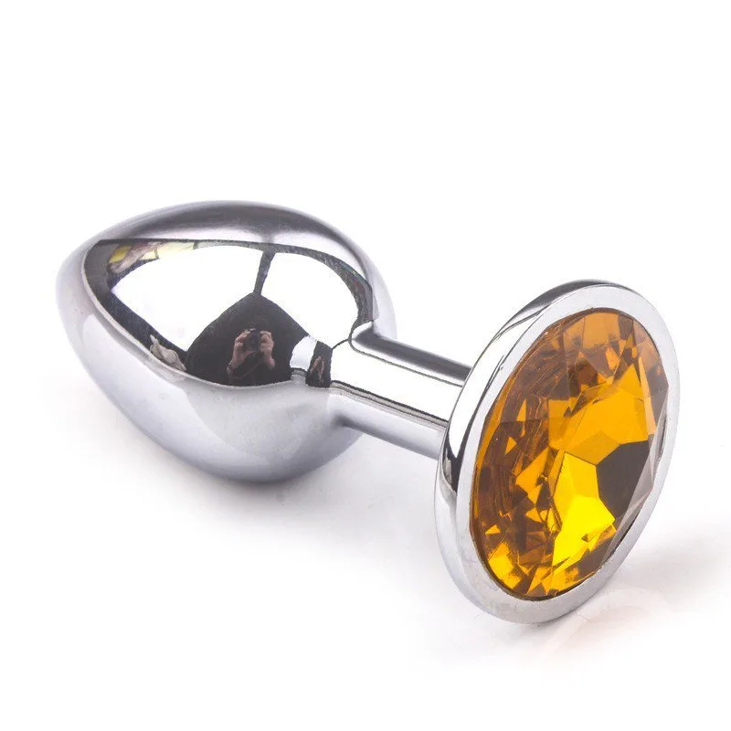 Phích inox cắm hậu môn bạc đính đá nhỏ 2.8cm đẹp hot — ảnh 8