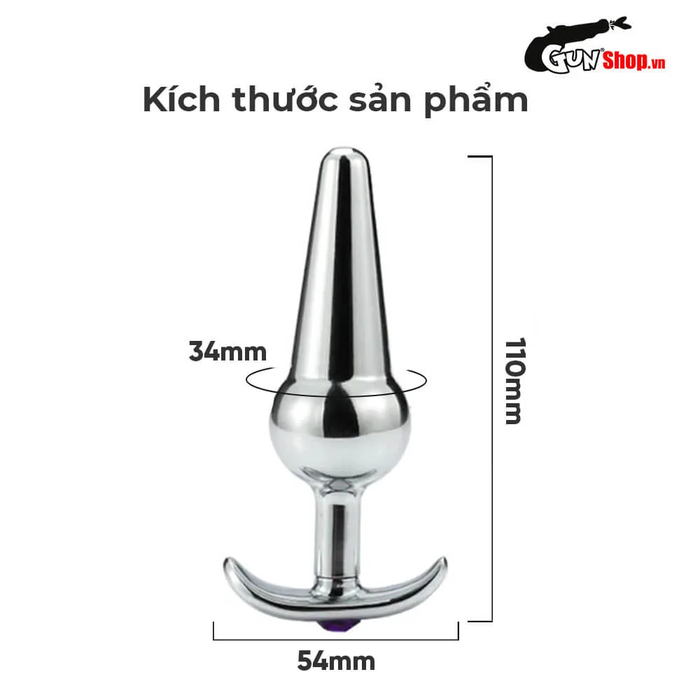 Phích inox cắm hậu môn hình mỏ neo - Anal Plug Stainless 11 — ảnh 3