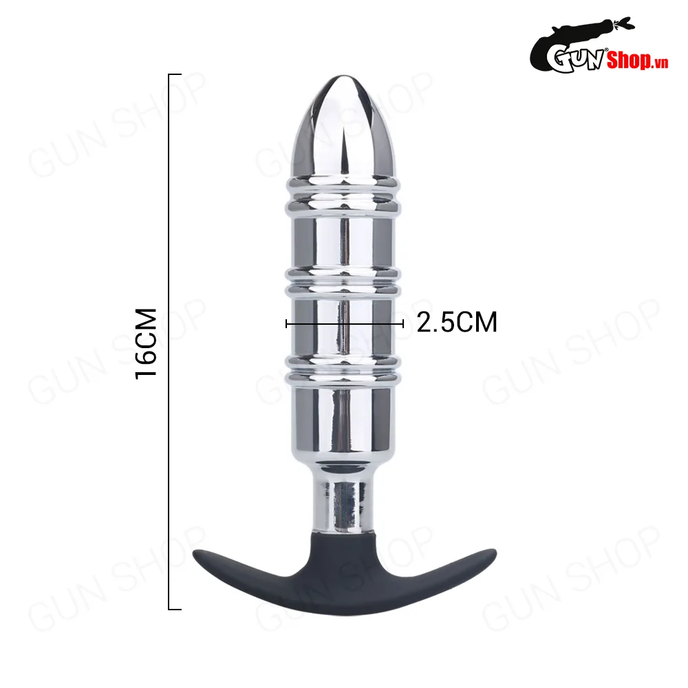 Phích inox hậu môn viên đạn kích thích cực đỉnh Anal Plug 17 — ảnh 3