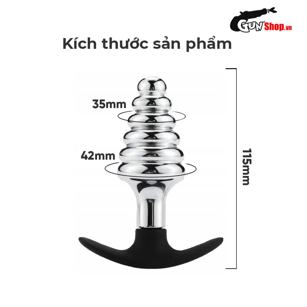 Phích inox xoắn ốc 6 nấc cao cấp, kích thích cực đỉnh — ảnh 3