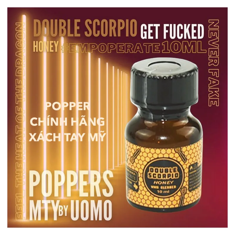 Popper Double Scorpio Honey Gold 10ml bọ cạp vàng chính hãng Mỹ — ảnh 3