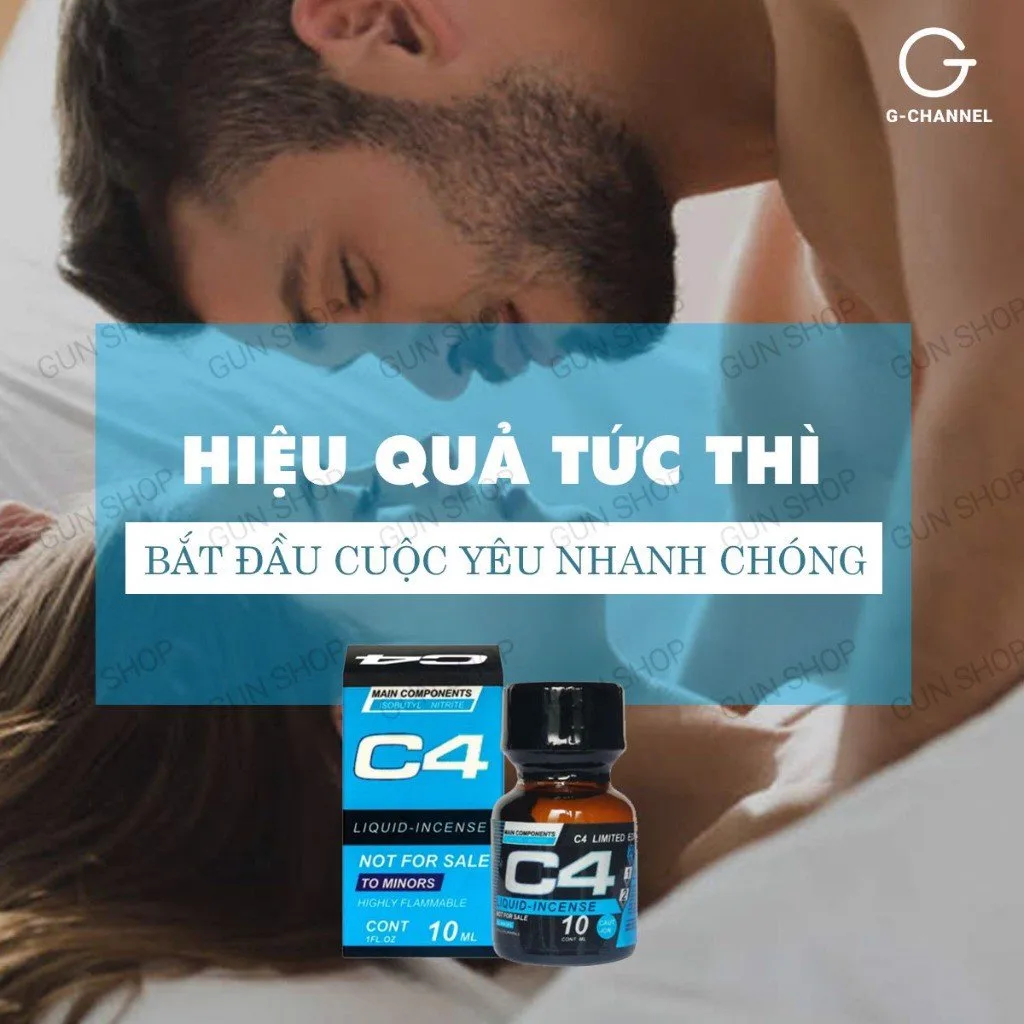 Popper C4 Blue 10ml Mỹ tăng khoái cảm trải nghiệm — ảnh 4