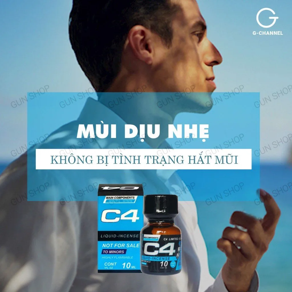 Popper C4 Blue 10ml Mỹ tăng khoái cảm trải nghiệm — ảnh 5