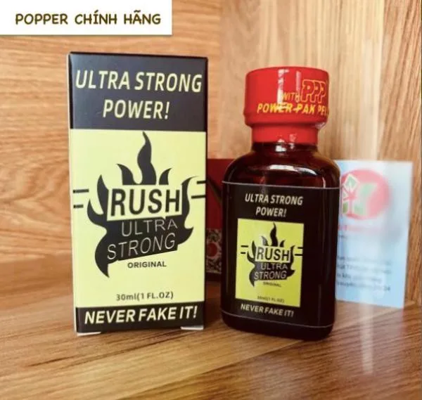 Popper RUSH Ultra Strong 30ml Mỹ - Mạnh Mẽ, Chính Hãng PWD