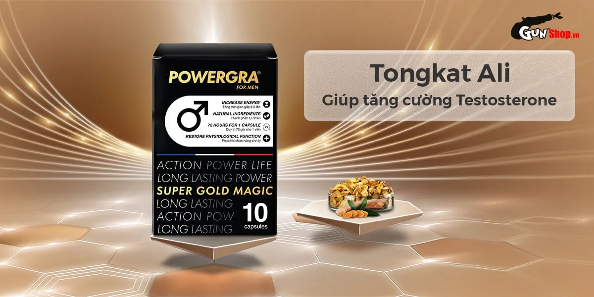 Powergra For Men Super Gold Magic 10 viên tăng cường sinh — hình 3