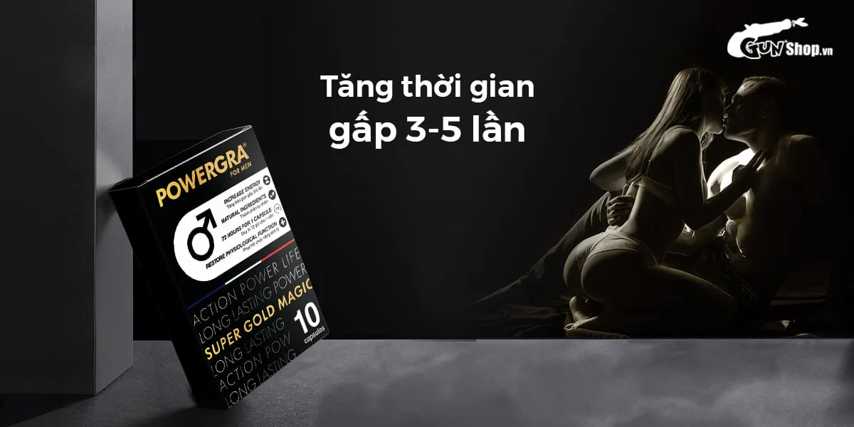 Powergra For Men Super Gold Magic 10 viên tăng cường sinh — hình 6