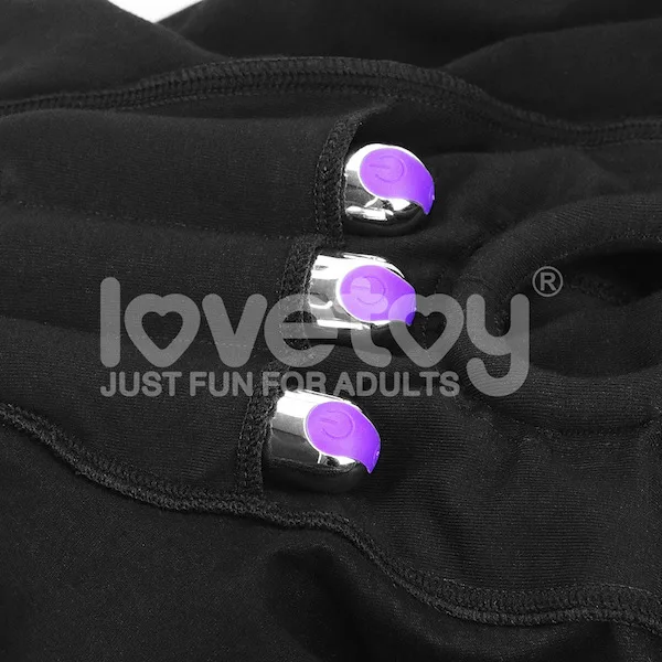 Quần short Lovetoy Ingen gắn dương vật trứng rung sành điệu — hình 6