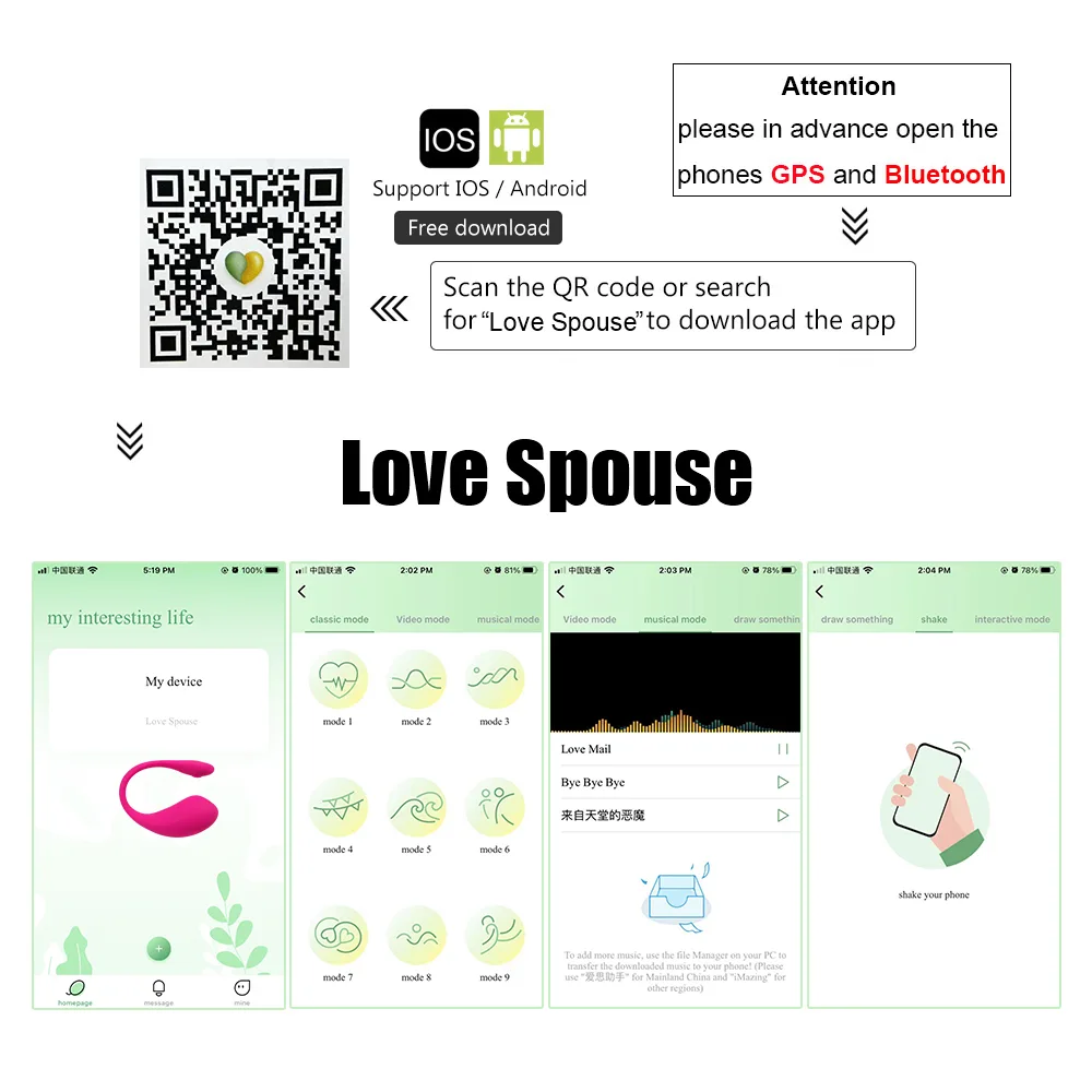 Trứng rung không dây Love Spouse điều khiển từ xa qua app điện thoại — ảnh 4