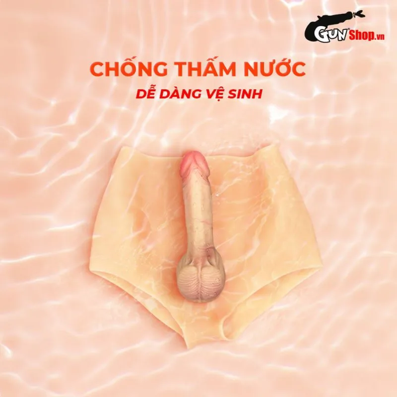 Quần silicon gắn dương vật giả Jiuai Love Size L 01 đặc ruột cho Les — ảnh 5