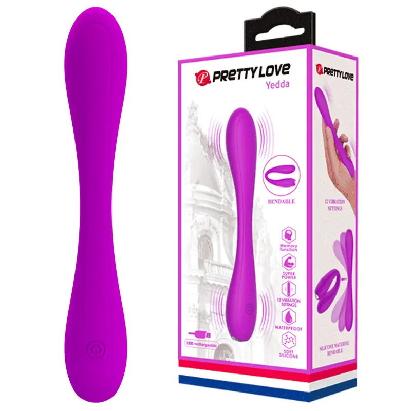 Que rung Pretty Love Yedda 2 đầu uốn cong đa năng kích thích — ảnh 9