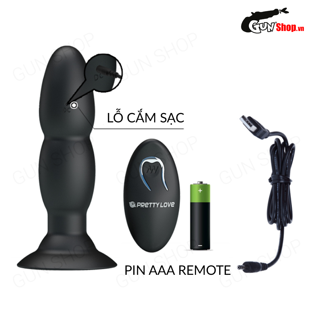 Que rung hậu môn điều khiển từ xa 4 chế độ sạc tiện lợi Pretty Love — ảnh 4