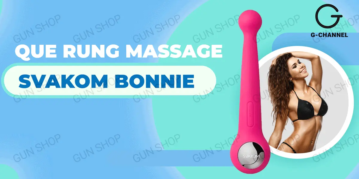 Que rung massage Svakom Bonnie Hai đầu rung độc lập sạc điện tiện lợi — ảnh 2