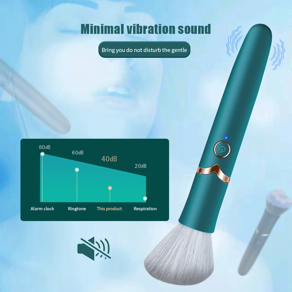 Que rung 2 đầu đa năng kích thích điểm G cọ trang điểm massage — ảnh 6
