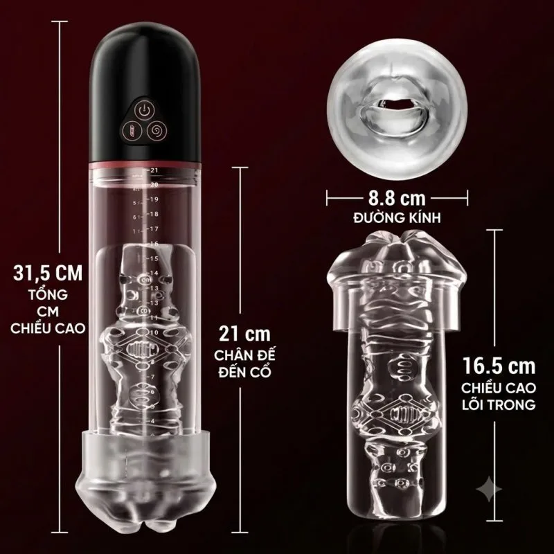 S-hande Air 2 máy tập dương vật tăng kích thước tự động cao cấp — ảnh 8