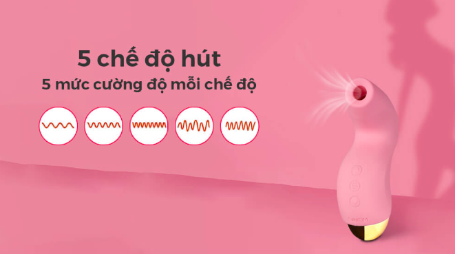 Svakom Pulse Pure kích thích nhũ hoa và âm vật công nghệ sóng âm Svakom Pulse Pure Máy Rung Âm Vật App Sóng Âm Tăng Khoái Cảm — 2. 25 chế độ khoái cảm khác nhau