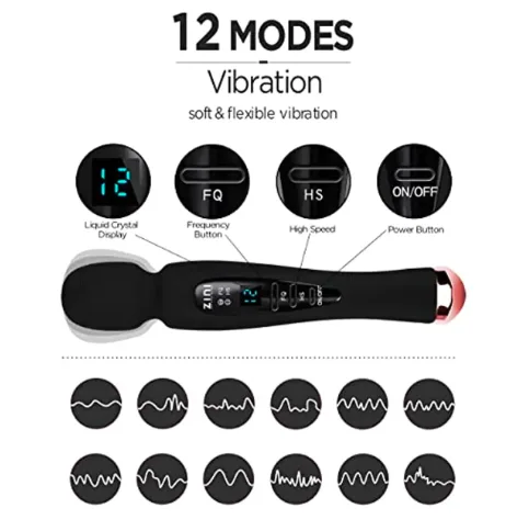Chày rung Zini Magic Wand xoay 360 độ kích thích điểm G mạnh mẽ — ảnh 7