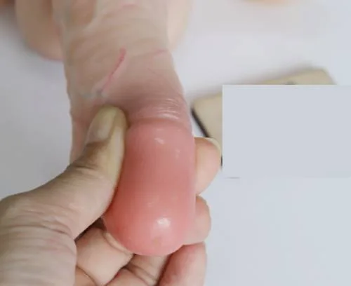 Quần gắn dương vật mềm ruột rỗng Jiuai lót nhung siêu thật — hình 3