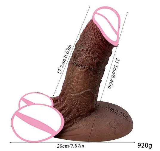 Dương vật giả Người khổng lồ đen siêu thật size L chất liệu silicone — ảnh 4