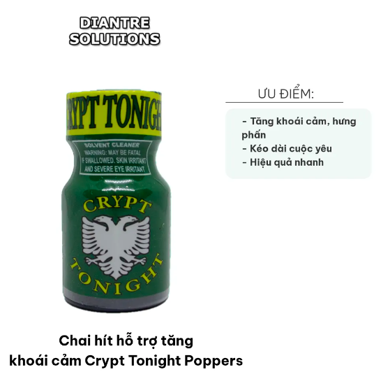 Popper Crypt Tonight 10ml mạnh cực nhanh tăng khoái cảm đỉnh — Thông số kỹ thuật nổi bật của Popper Crypt Tonight 10ml