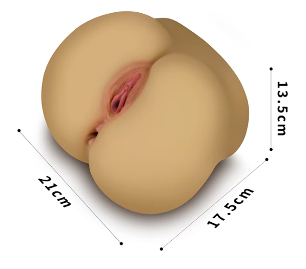 Mông giả Lovetoy Streetgirl 2.4kg siêu thật mềm mịn 2 lỗ — Chiều sâu 12cm ở âm đạo cùng với khả năng đàn hồi và co