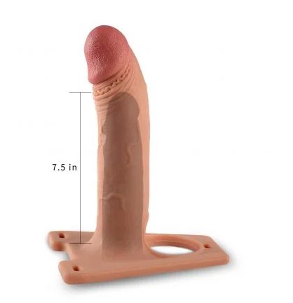 Dương vật giả rỗng siêu mềm Lovetoy Rodeo dây đeo thoải mái — hình 4