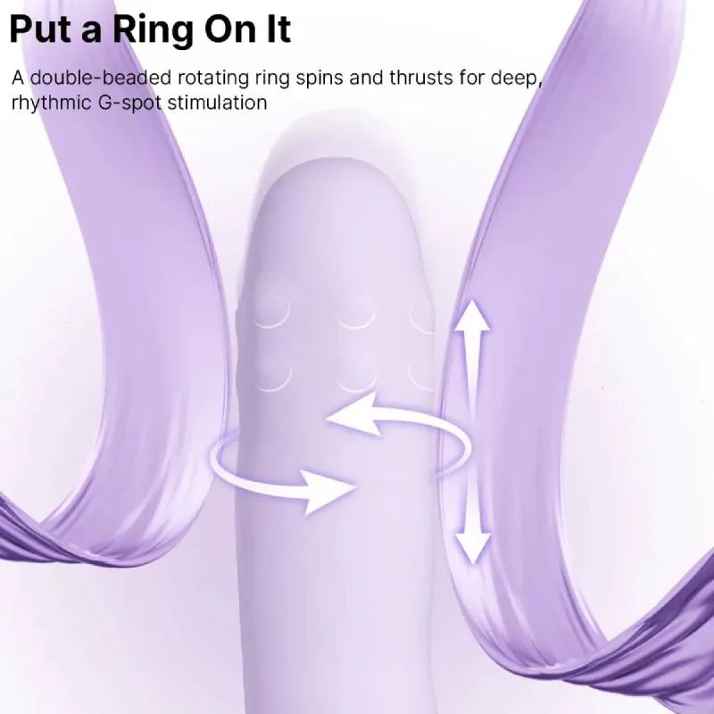 Dương vật giả Svakom DuoGlow điều khiển qua app massage điểm G và âm vật Dương vật giả Svakom DuoGlow điều khiển qua app massage — Chuyển động đẩy – xoay mạnh mẽ