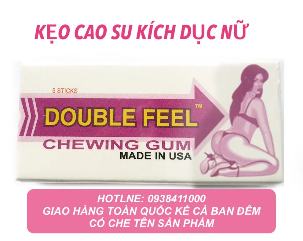 Singum Double Feel Kẹo Cao Su Kích Thích Nữ Chính Hãng Mỹ — Công dụng tuyệt vời của kẹo cao su kích dục nữ Double Feel