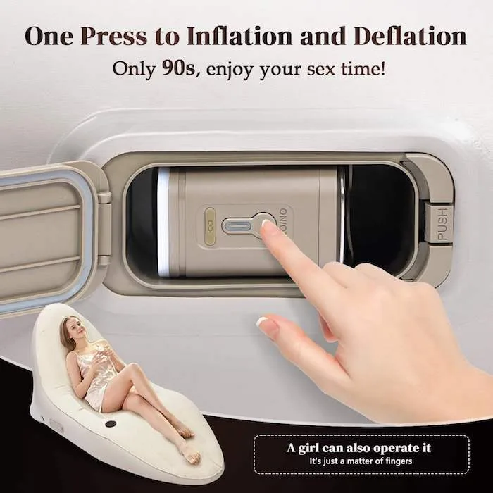 Ghế Sofa Bơm Hơi Tình Yêu Cao Cấp – Hỗ Trợ Tư Thế G-Spot Ghế Sofa Bơm Hơi Tình Yêu Cao Cấp Thoải Mái G-Spot Đỉnh — Tự động bơm – Siêu tiện lợi
