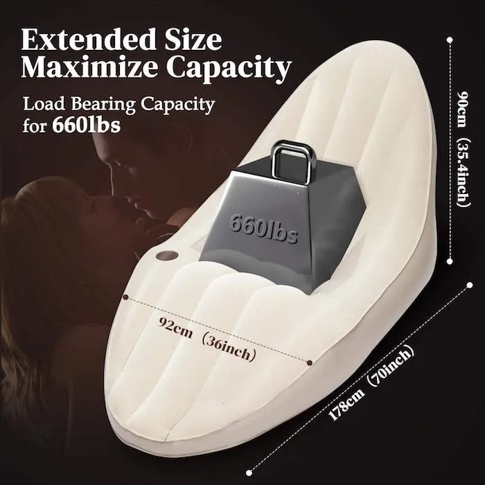 Ghế Sofa Bơm Hơi Tình Yêu Cao Cấp – Hỗ Trợ Tư Thế G-Spot Ghế Sofa Bơm Hơi Tình Yêu Cao Cấp Thoải Mái G-Spot Đỉnh — Kích thước lý tưởng – Dễ gấp gọn