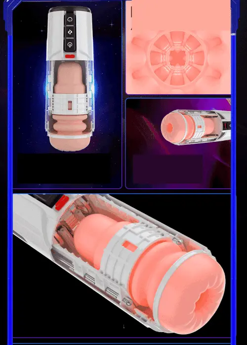Âm đạo giả Space Sex đa năng rung thụt sưởi ấm tự động — ảnh 2