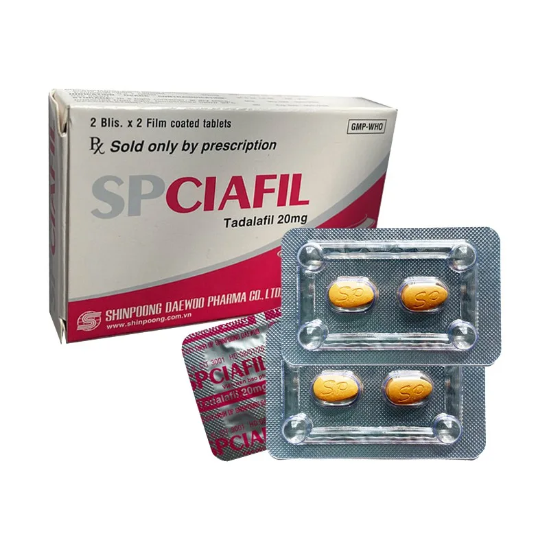 Spciafil Tadalafil 20mg tăng cường sinh lực kéo dài thời gian quan hệ