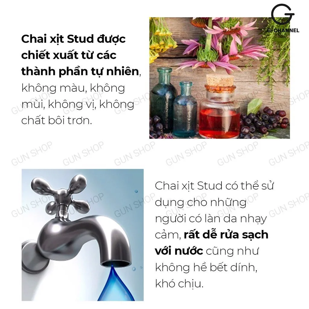 Stud 100 xịt chống xuất tinh sớm 13ml kéo dài thời gian nam giới — ảnh 4