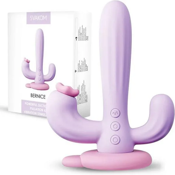 Svakom Bernice dương vật giả 3 nhánh xương rồng, kích thích điểm G