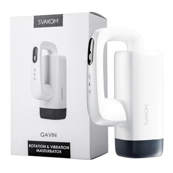 Máy Thủ Dâm Svakom Gavin Rung Thụt Có App Bluetooth Tự Nhiệt
