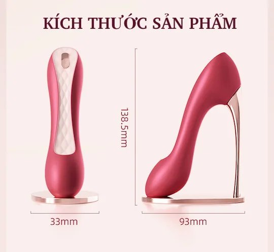 Máy massage Svakom Hill Shoe 2 đầu giày cao gót rung bú hút — Review Máy massage 2 đầu Svakom Hill Shoe nguỵ trang giày (2)