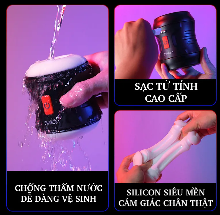Máy thủ dâm Svakom Mian cao cấp điều khiển app âm đạo giả cực đã — ảnh 9