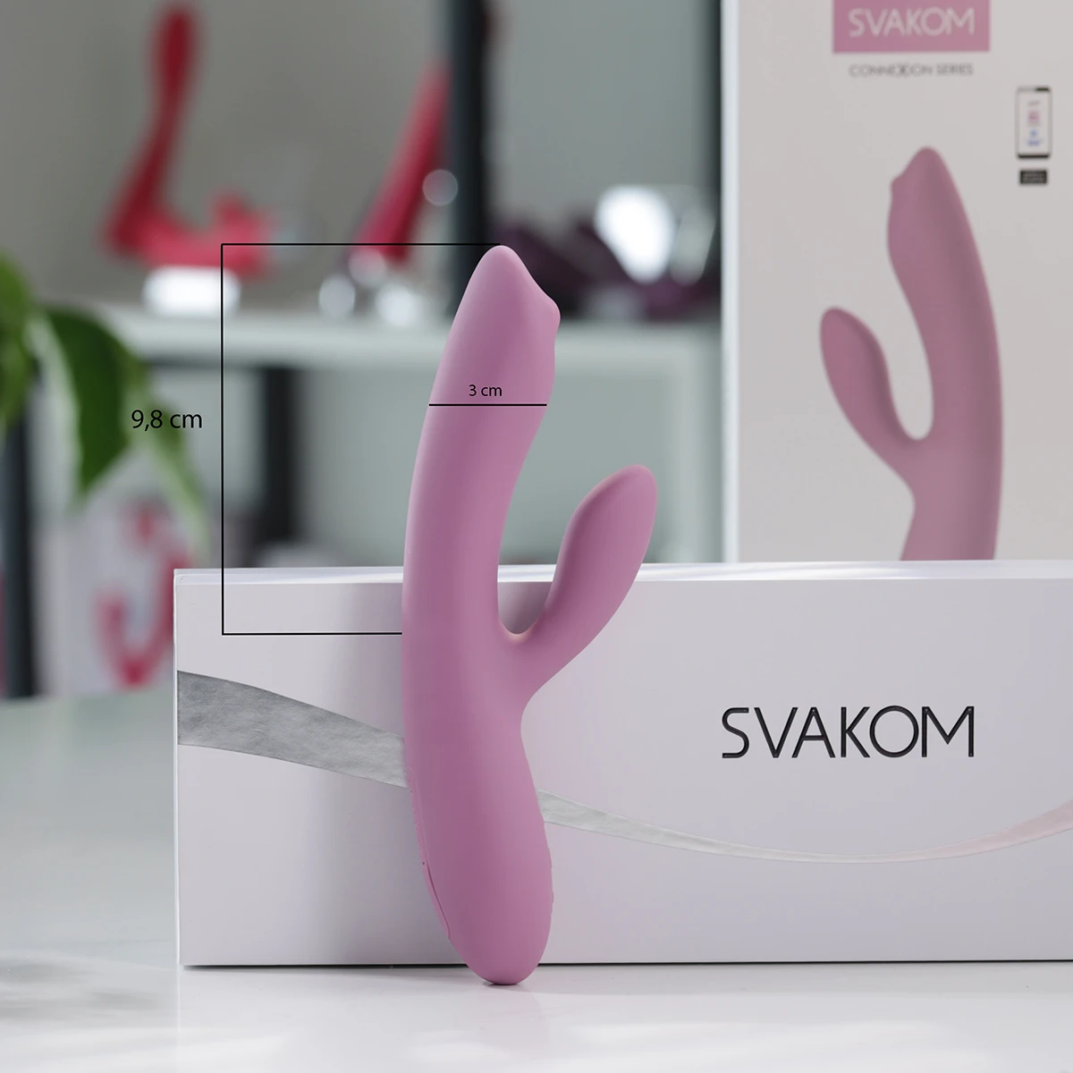 Dương vật giả 2 nhánh Svakom TRYSTA NEO rung bi app cao cấp phái đẹp — ảnh 4