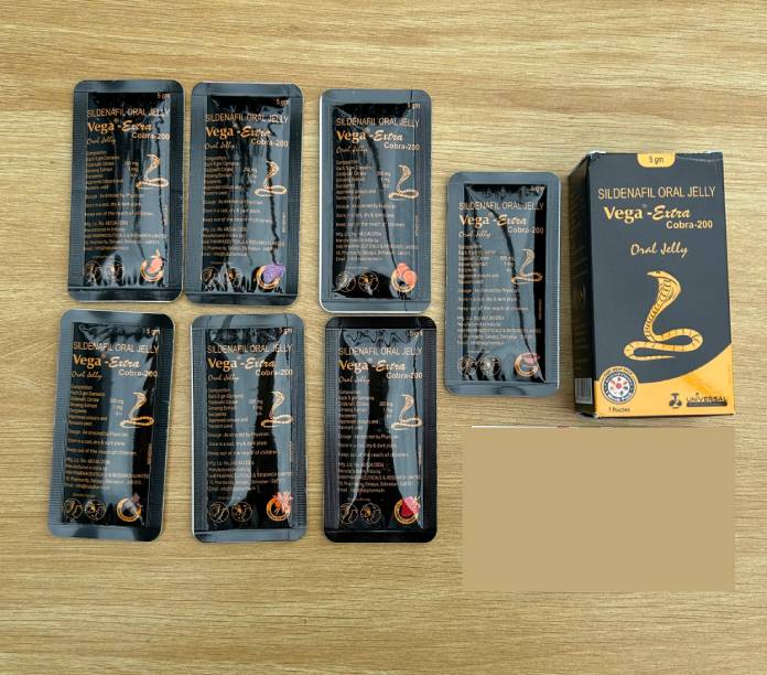 Vega Extra Oral Jelly Cobra 200mg Sildenafil Thạch Uống Tăng Cương Cứng Kéo Dài Thời Gian Hiệu Quả — ảnh 2