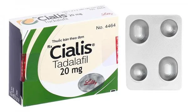 Thuốc Cialis 20mg chính hãng, tăng cường sinh lý, hộp 4 viên