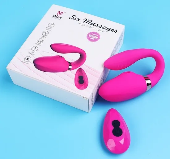 Trứng rung Dibe 2 đầu chữ C điều khiển từ xa kích thích cực — Thiết kế thông minh - trải nghiệm đỉnh cao