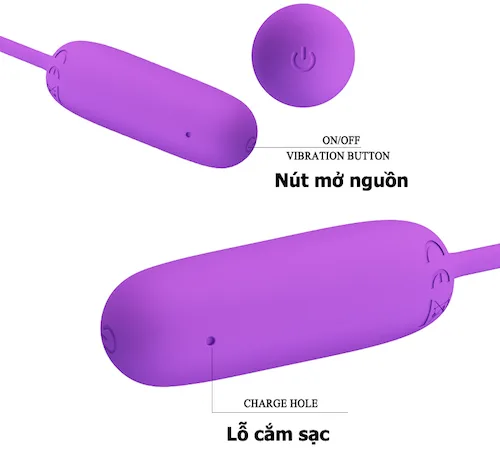 Trứng rung tình yêu siêu nhỏ 12 chế độ rung mạnh mượt Prettylove Joyce — ảnh 3