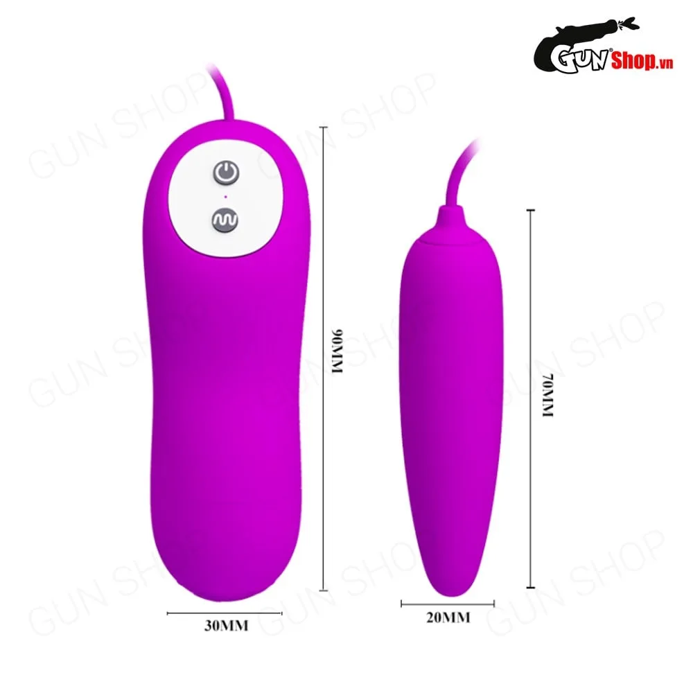 Trứng rung một đầu 12 chế độ đa dạng pin sạc - Pretty Love Harriet — ảnh 2