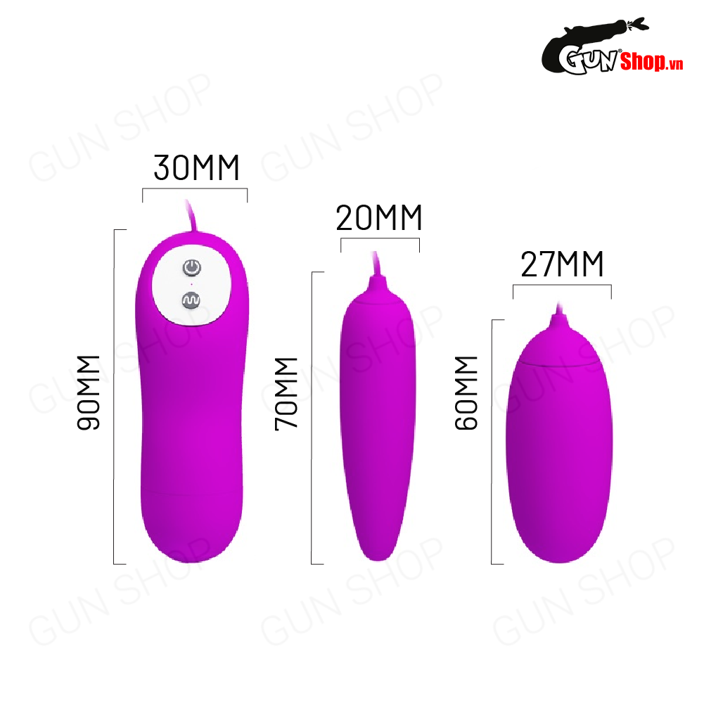 Trứng rung 2 đầu 12 chế độ dùng pin Pretty Love Irma, siêu phê — ảnh 3