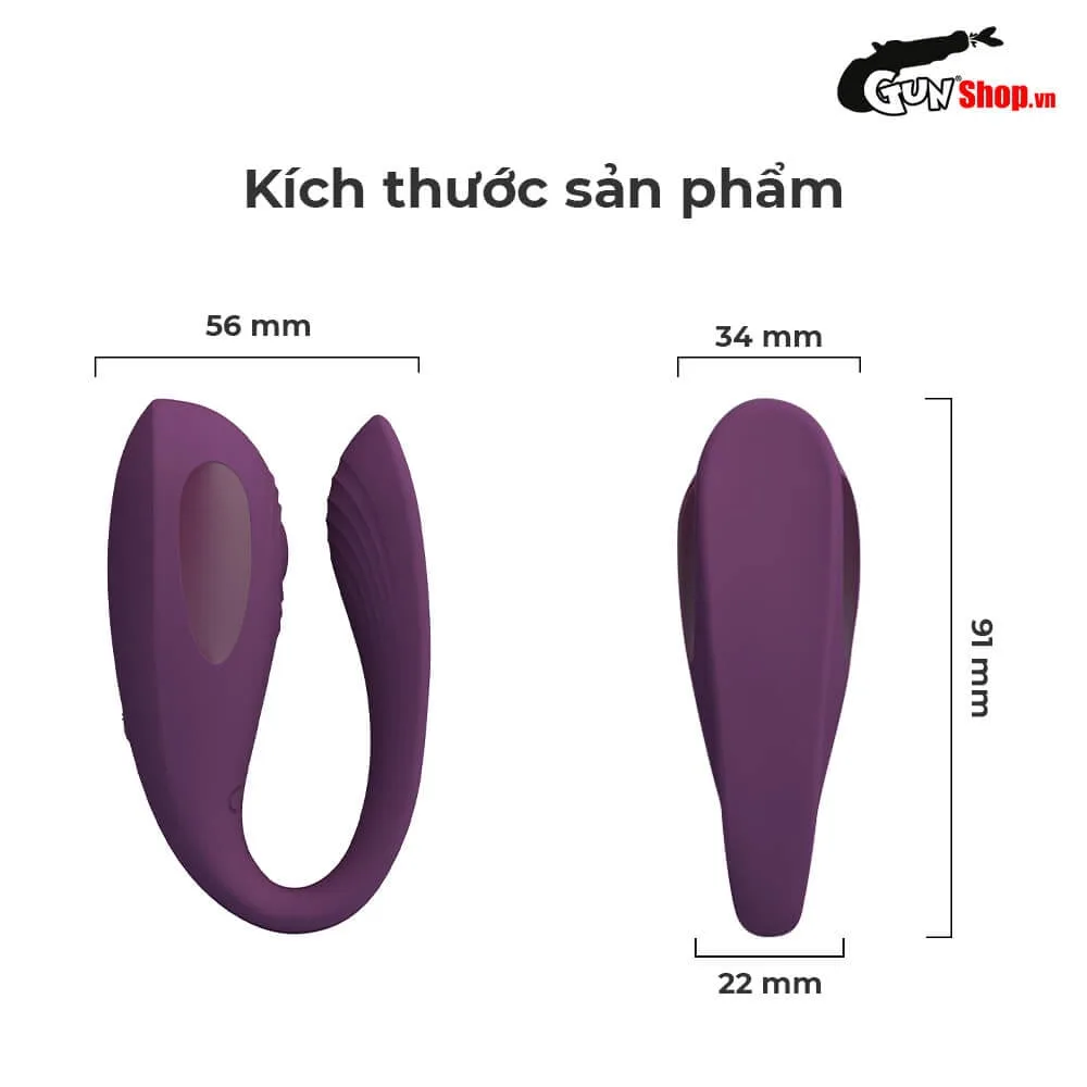 Trứng rung 2 đầu Aari Pretty Love Bluetooth điều khiển app tiện lợi — ảnh 3