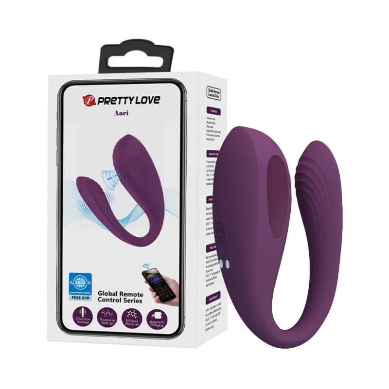 Trứng rung 2 đầu Aari Pretty Love Bluetooth điều khiển app tiện lợi