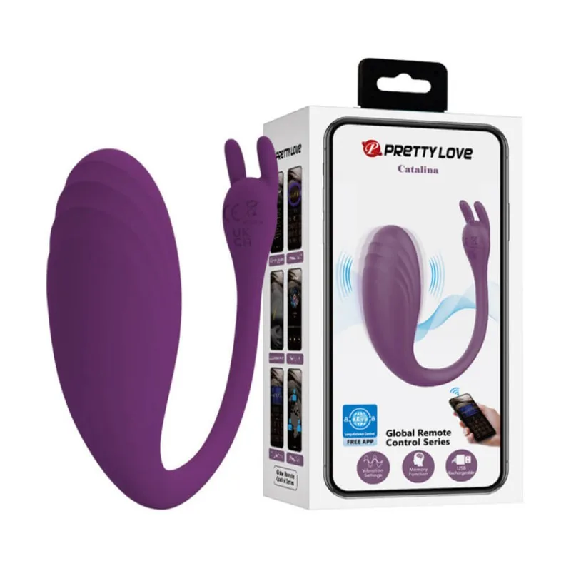Trứng Rung 2 Đầu Pretty Love Catalina Bluetooth App Điều Khiển