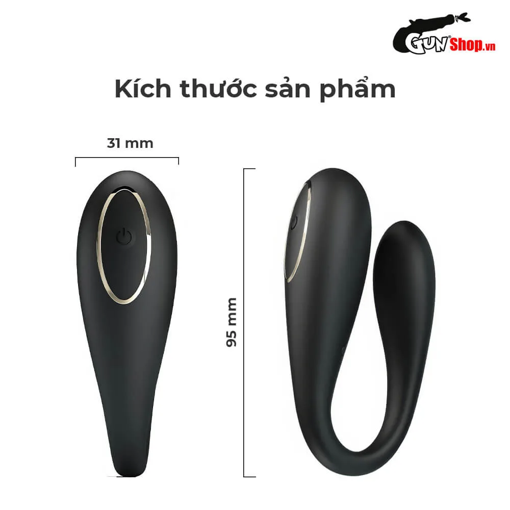 Trứng rung 2 đầu Pretty Love Nathan remote từ xa có màn hình Led — ảnh 5